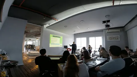 Workshop record with AI treatment.