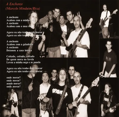 Eu Não Tô Nem Aí booklet page with lyrics.