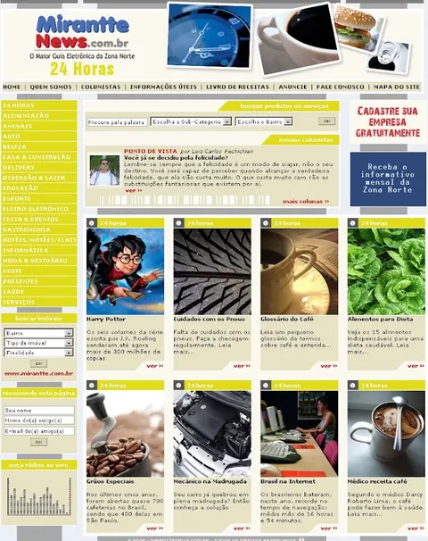 Mirantte News 24 Horas category page.