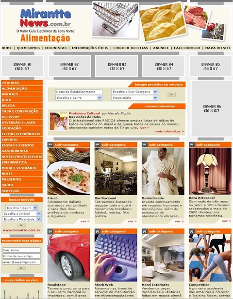 Mirantte News Food category page.