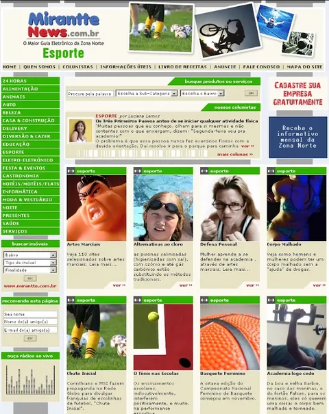 Mirantte News Sports category page.