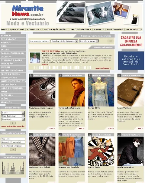 Mirantte News Fashion category page.