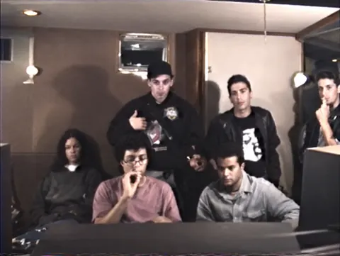 Estúdio Anonimato · 1994 — AI reconstruction/restoration 5, made from the low-quality original video footage.